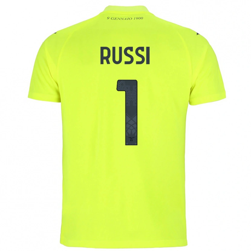 Danxen Homme Gabriele Russi #1 Maillot de Gardien Vert Fluo 2025/26 T-shirt