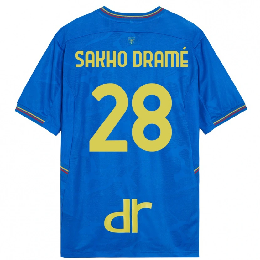 Danxen Homme Samba Sakho Dramé #28 Maillot de Gardien Bleu Royal Marron 2025/26 T-shirt