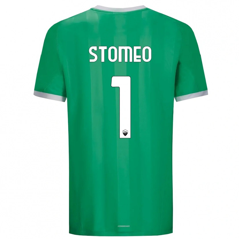 Danxen Homme Giorgio Stomeo #1 Maillot de Gardien Vert Blanc 2025/26 T-shirt