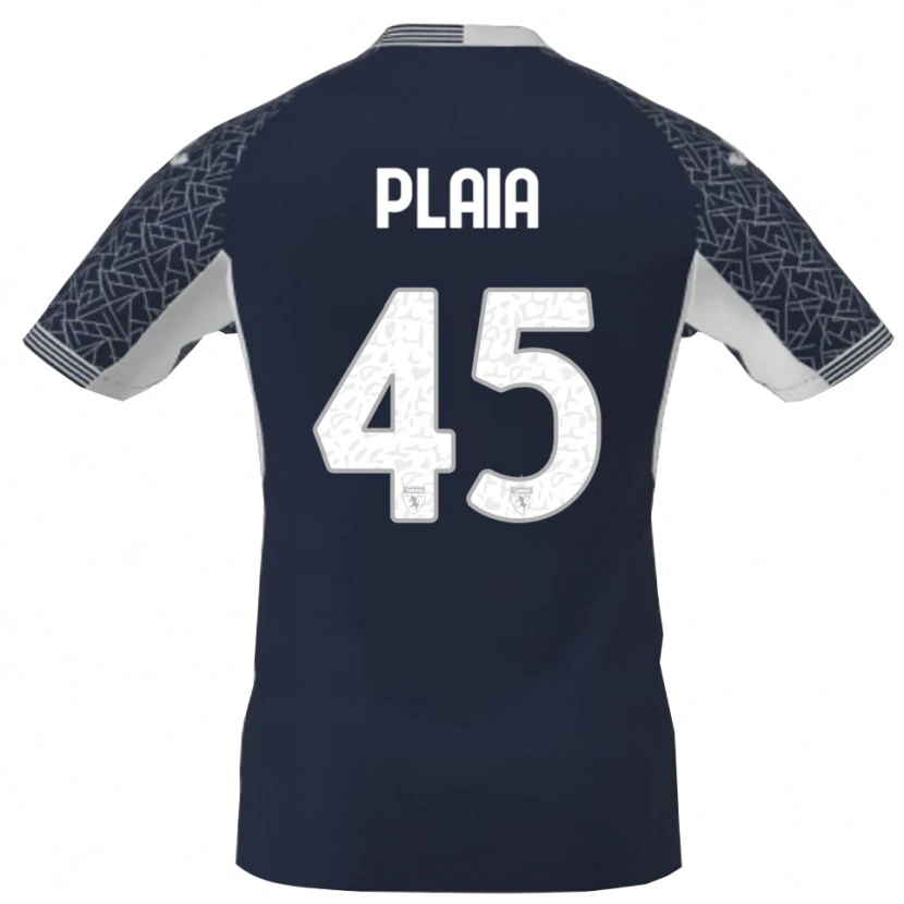 Danxen Homme Francesco Plaia #45 Maillot de Gardien Bleu Noir Blanc 2025/26 T-shirt