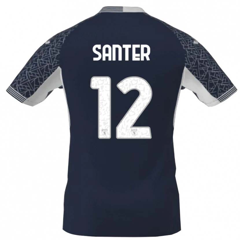 Danxen Homme Leonardo Santer #12 Maillot de Gardien Bleu Noir Blanc 2025/26 T-shirt