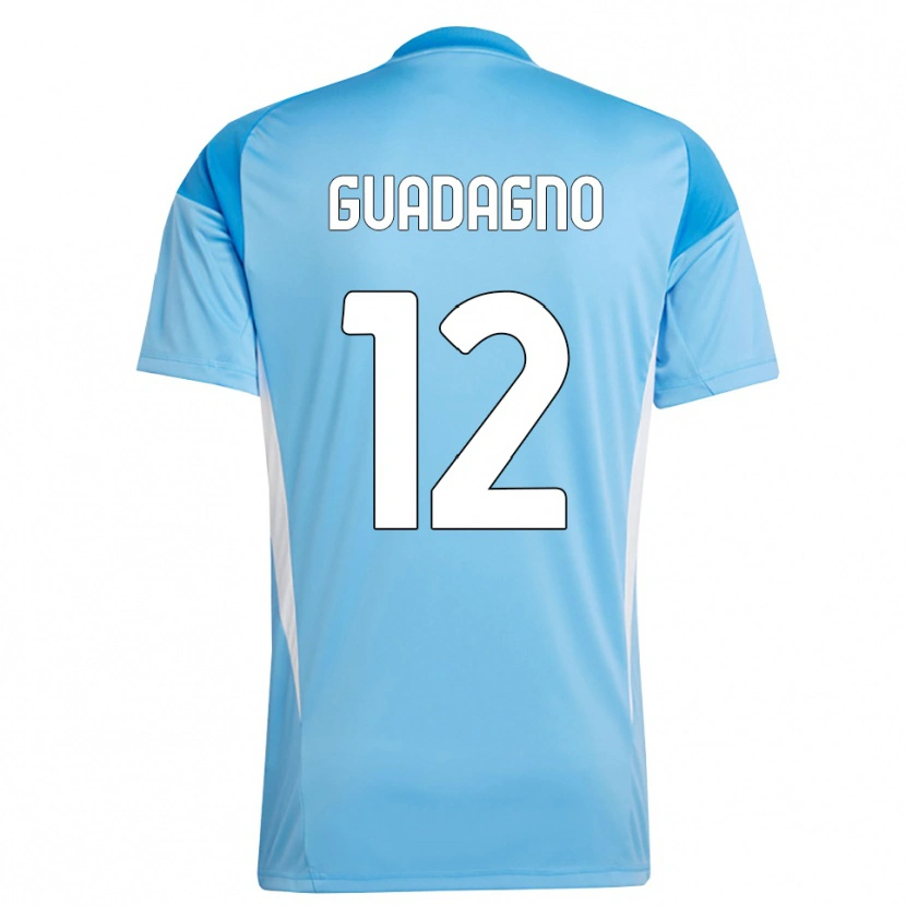 Danxen Homme Johan Guadagno #12 Maillot de Gardien Ciel Bleu Blanc 2025/26 T-shirt