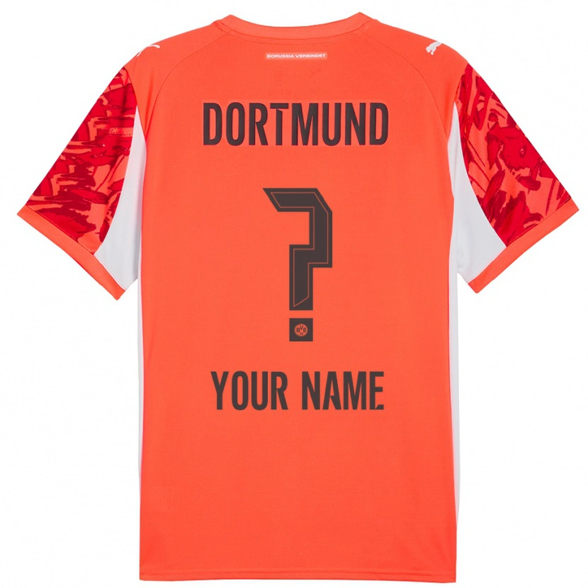 Danxen Homme Borussia Dortmund Maillot de Gardien Orange Rouge 2025/26 T-shirt