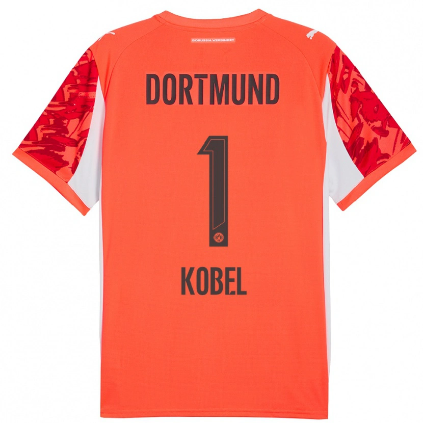 Danxen Homme Gregor Kobel #1 Maillot de Gardien Orange Rouge 2025/26 T-shirt