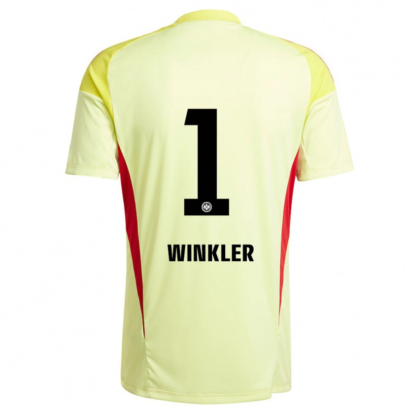 Danxen Homme Sophia Winkler #1 Maillot de Gardien Jaune Clair Noir 2025/26 T-shirt