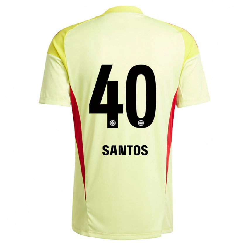Danxen Homme Kauã Santos #40 Maillot de Gardien Jaune Clair Noir 2025/26 T-shirt