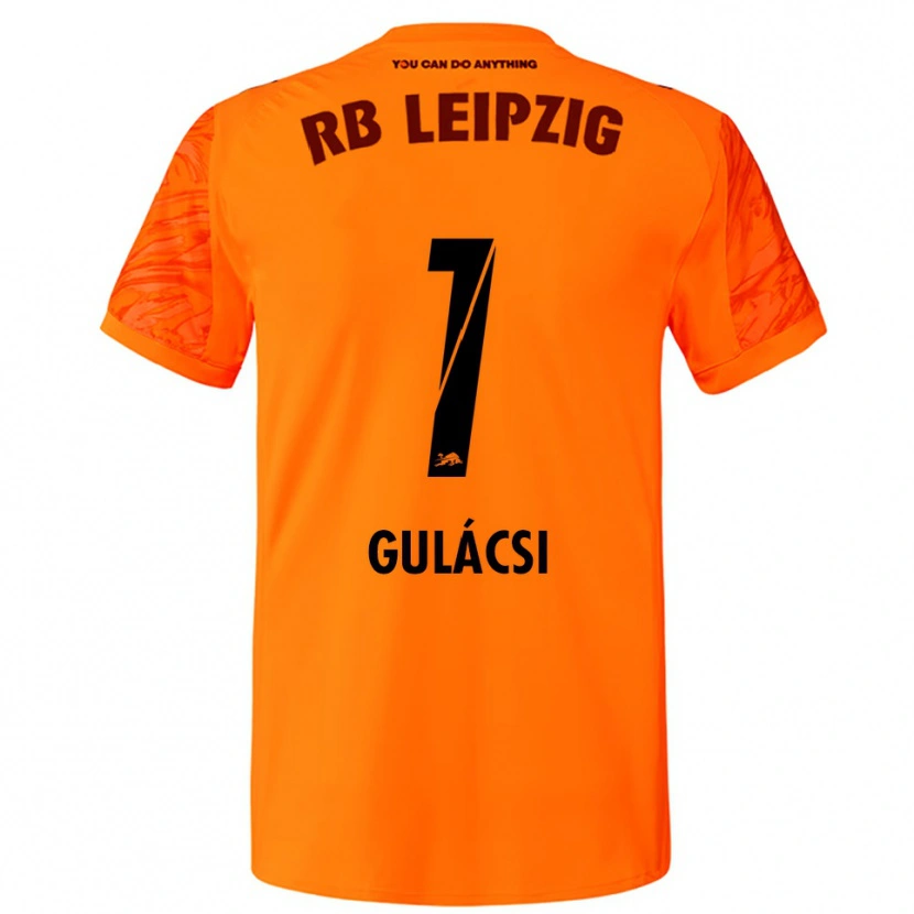 Danxen Homme Péter Gulácsi #1 Maillot de Gardien Orange Rouge 2025/26 T-shirt