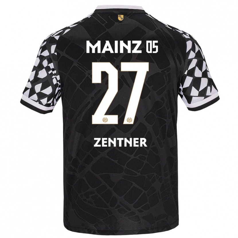 Danxen Homme Robin Zentner #27 Maillot de Gardien Noir Blanc 2025/26 T-shirt