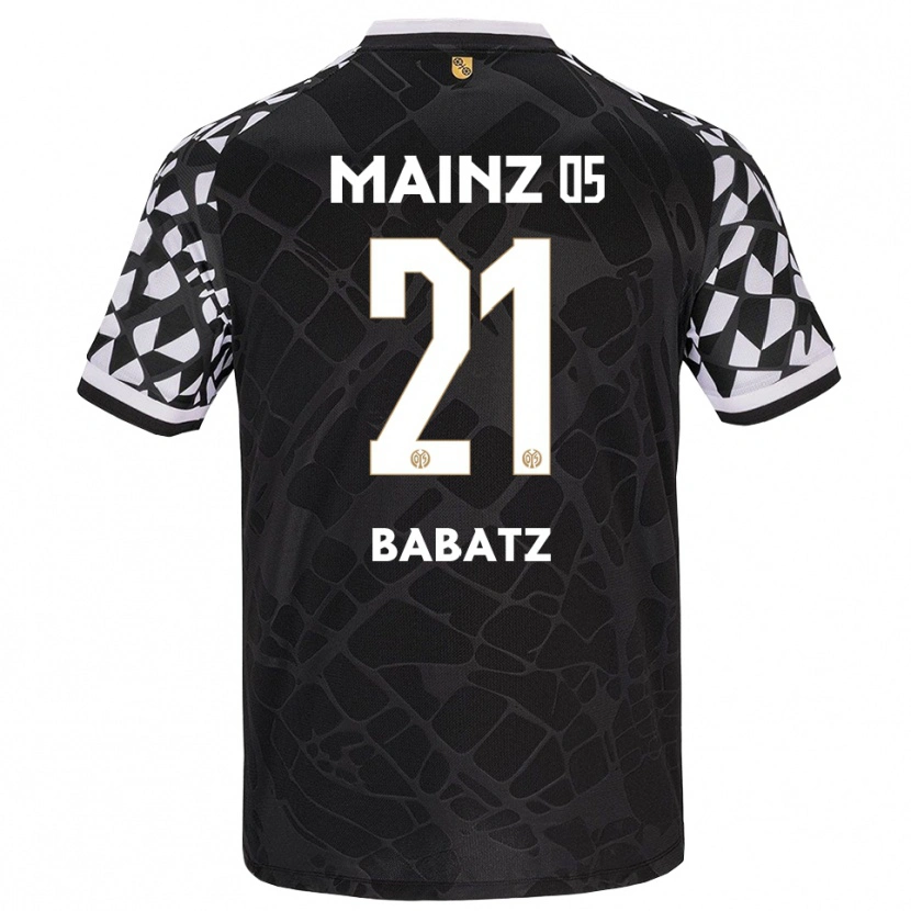 Danxen Homme Louis Babatz #21 Maillot de Gardien Noir Blanc 2025/26 T-shirt