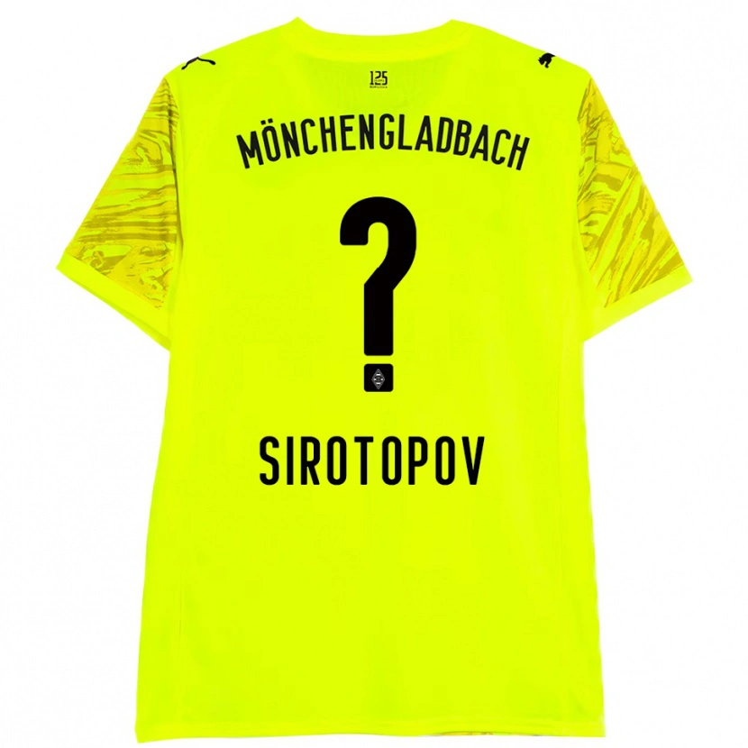 Danxen Homme Artem Sirotopov #0 Maillot de Gardien Jaune Noir 2025/26 T-shirt