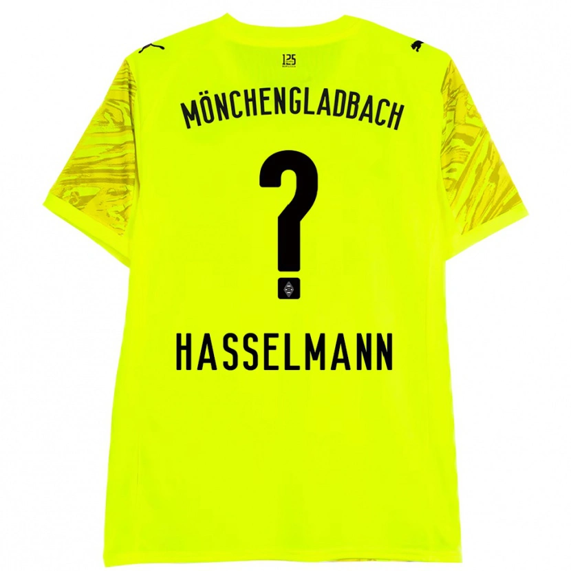 Danxen Homme Nina Hasselmann #0 Maillot de Gardien Jaune Noir 2025/26 T-shirt