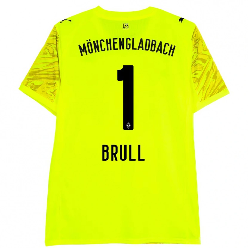 Danxen Homme Maximilian Brüll #1 Maillot de Gardien Jaune Noir 2025/26 T-shirt