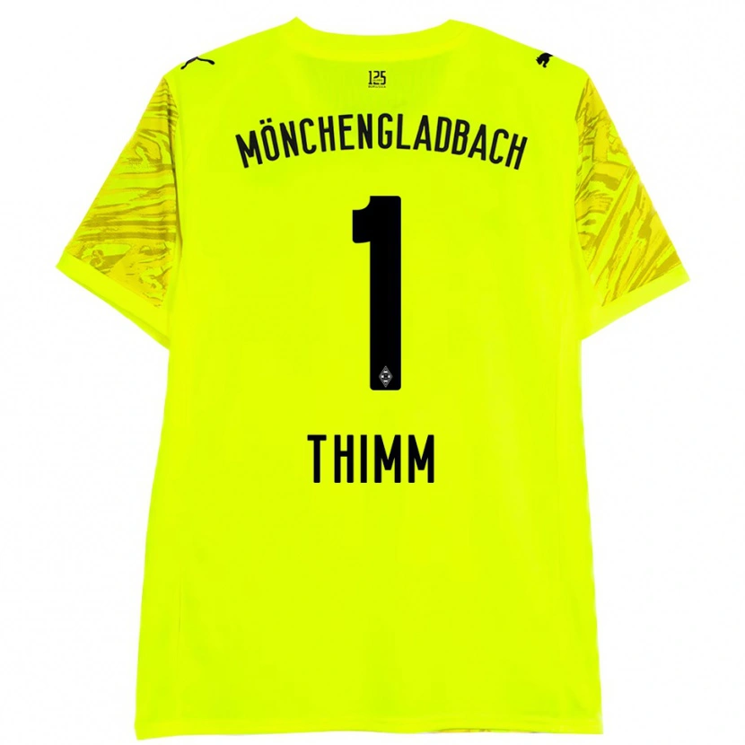 Danxen Homme Joshua Thimm #1 Maillot de Gardien Jaune Noir 2025/26 T-shirt