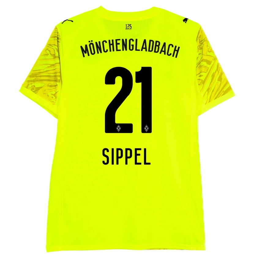Danxen Homme Tobias Sippel #21 Maillot de Gardien Jaune Noir 2025/26 T-shirt