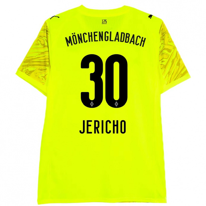Danxen Homme Aidan Jericho #30 Maillot de Gardien Jaune Noir 2025/26 T-shirt