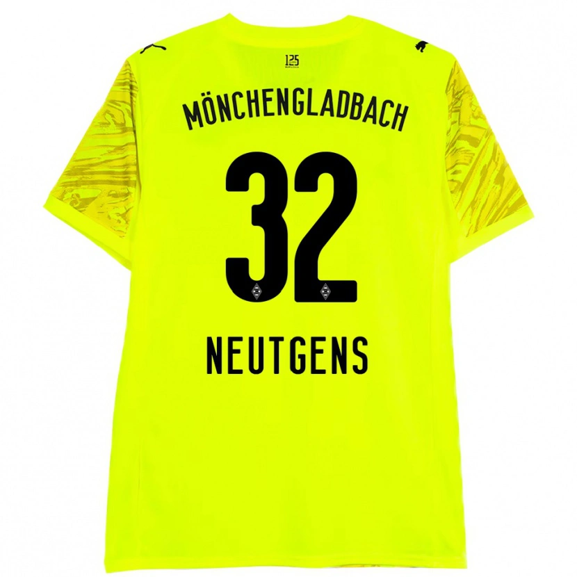 Danxen Homme Maximilian Neutgens #32 Maillot de Gardien Jaune Noir 2025/26 T-shirt