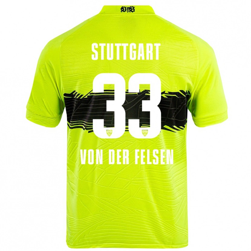 Danxen Homme Jerik von der Felsen #33 Maillot de Gardien Vert Jaune Noir 2025/26 T-shirt