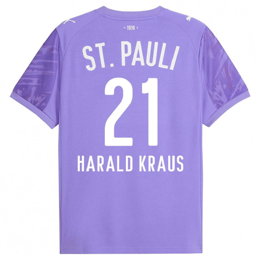 Danxen Homme Stefan Harald Kraus #21 Maillot de Gardien Violet Moyen Noir 2025/26 T-shirt