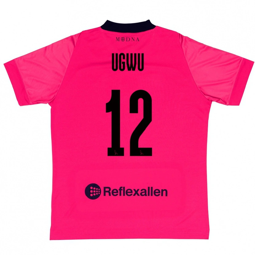 Danxen Homme Ferdinand Ugwu #12 Maillot de Gardien Rose Vif Noir 2025/26 T-shirt