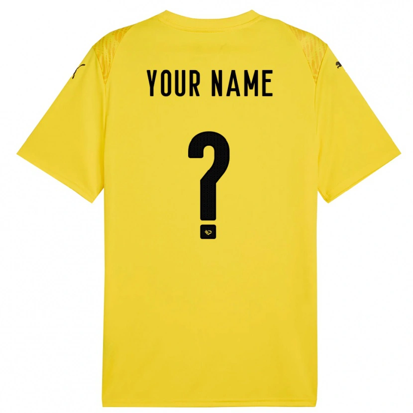 Danxen Homme Palermo FC Maillot de Gardien Jaune Noir 2025/26 T-shirt