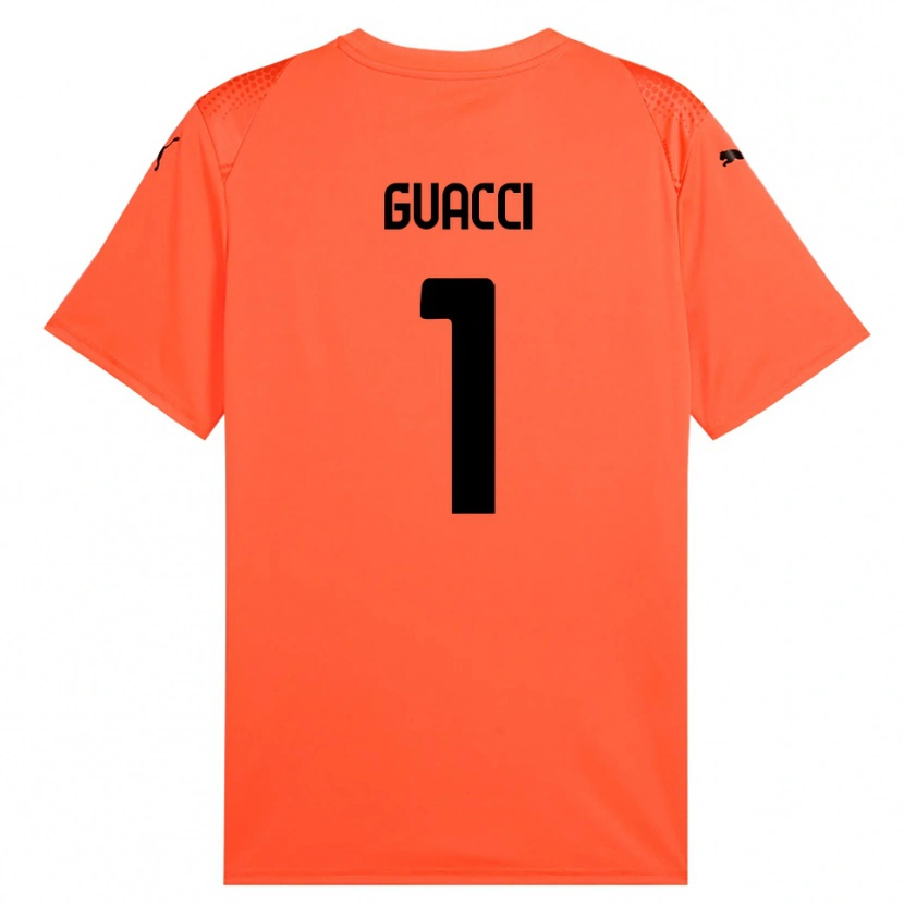 Danxen Homme Marco Guacci #1 Maillot de Gardien Orange Noir 2025/26 T-shirt