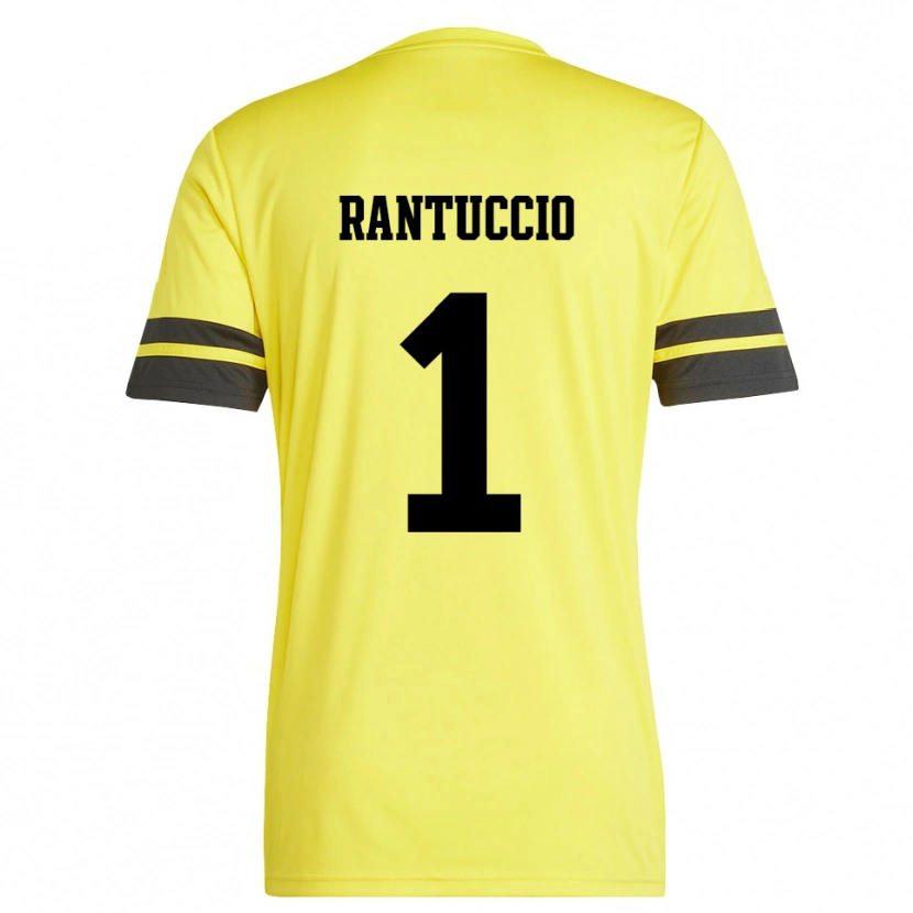 Danxen Homme Carmelo Rantuccio #1 Maillot de Gardien Jaune Noir 2025/26 T-shirt