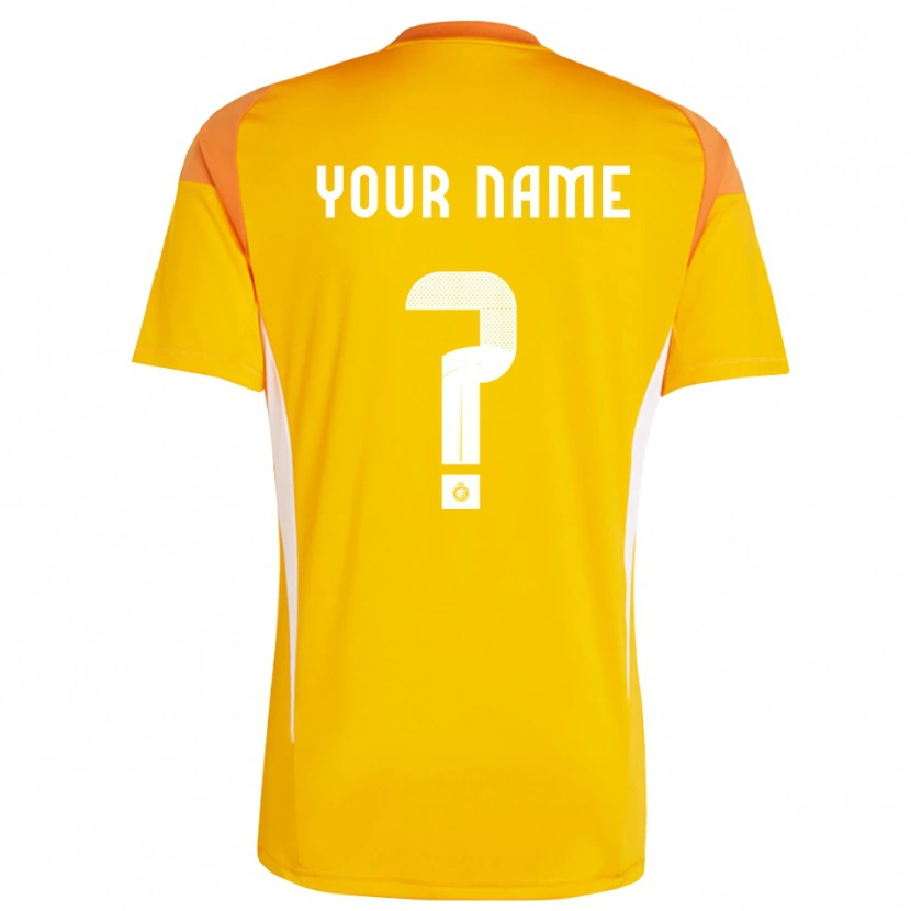Danxen Homme Al-Nassr Maillot de Gardien Orange Jaune Blanc 2025/26 T-shirt