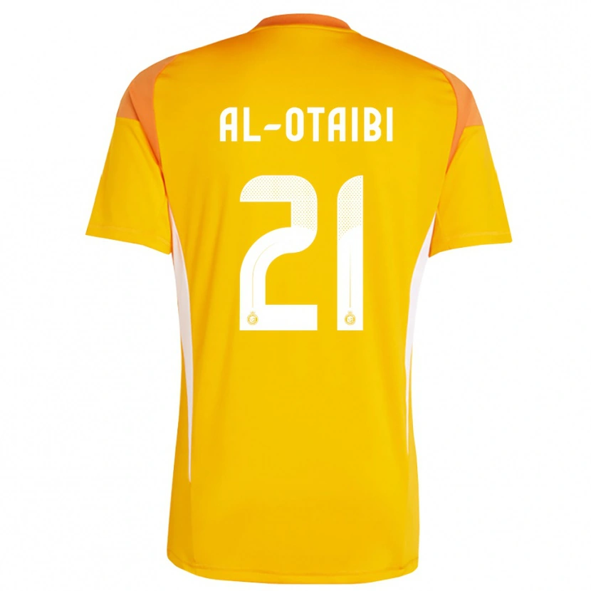 Danxen Homme Abdulrahman Al-Otaibi #21 Maillot de Gardien Orange Jaune Blanc 2025/26 T-shirt