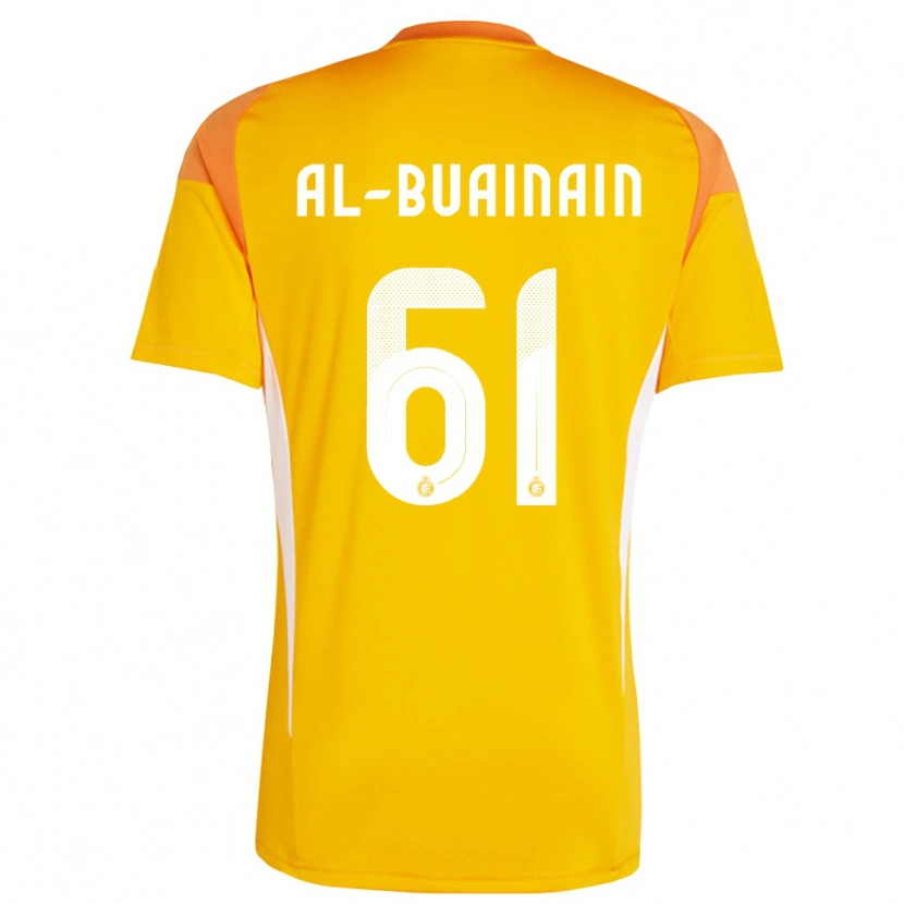 Danxen Homme Mubarak Al-Buainain #61 Maillot de Gardien Orange Jaune Blanc 2025/26 T-shirt