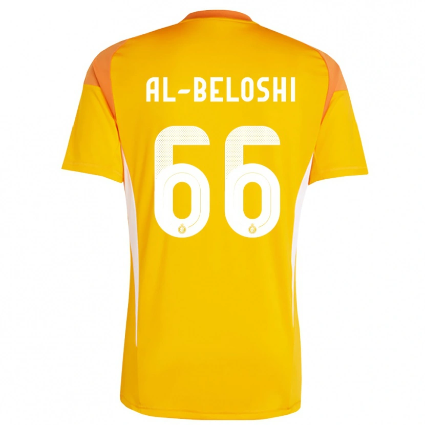Danxen Homme Reem Al-Beloshi #66 Maillot de Gardien Orange Jaune Blanc 2025/26 T-shirt
