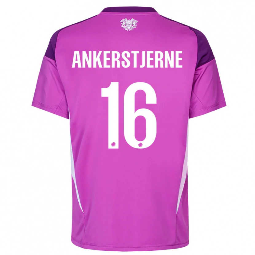 Danxen Homme Ida Ankerstjerne #16 Maillot de Gardien Blanc Lilas Violet 2025/26 T-shirt