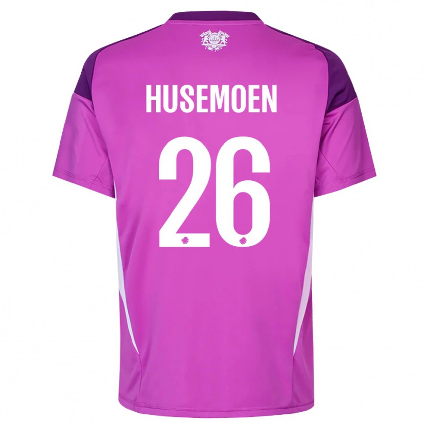 Danxen Homme Astrid Husemoen #26 Maillot de Gardien Blanc Lilas Violet 2025/26 T-shirt