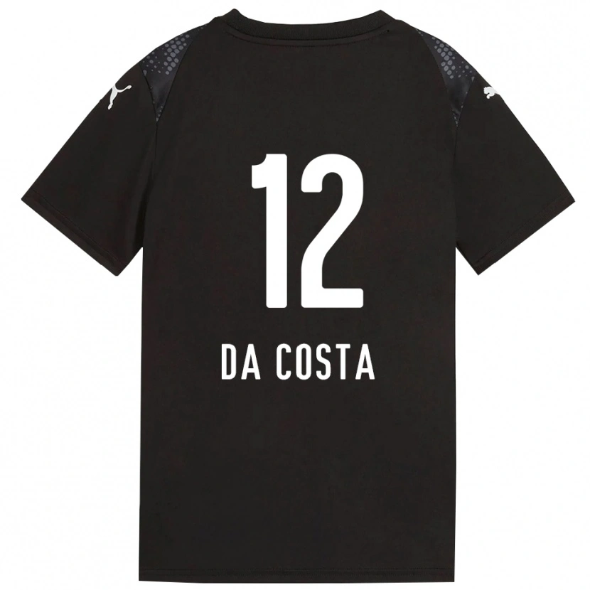 Danxen Homme Paulo da Costa #12 Maillot de Gardien Doré Noir 2025/26 T-shirt
