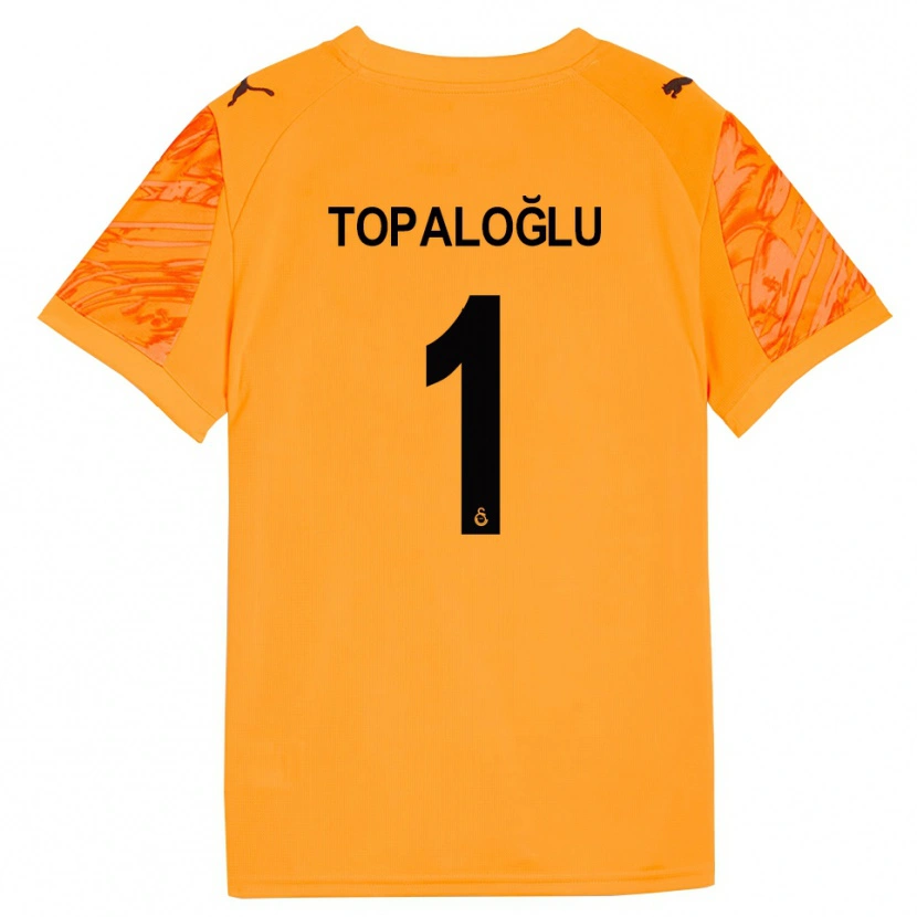 Danxen Homme Eren Topaloğlu #1 Maillot de Gardien Orange Foncé Noir 2025/26 T-shirt