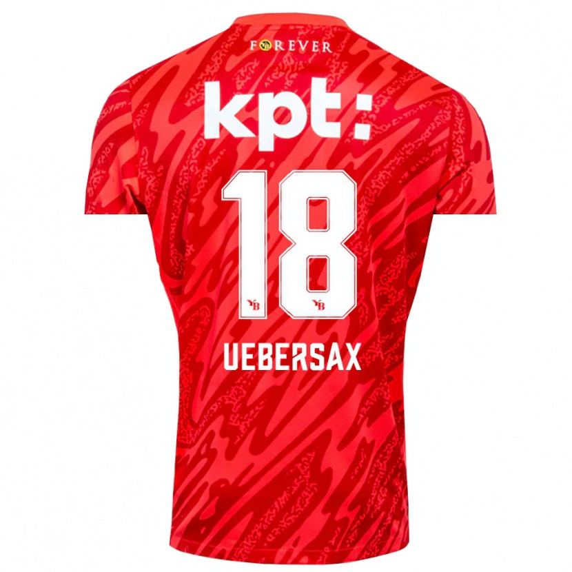 Danxen Homme Jan Uebersax #18 Maillot de Gardien Rouge Blanc 2025/26 T-shirt