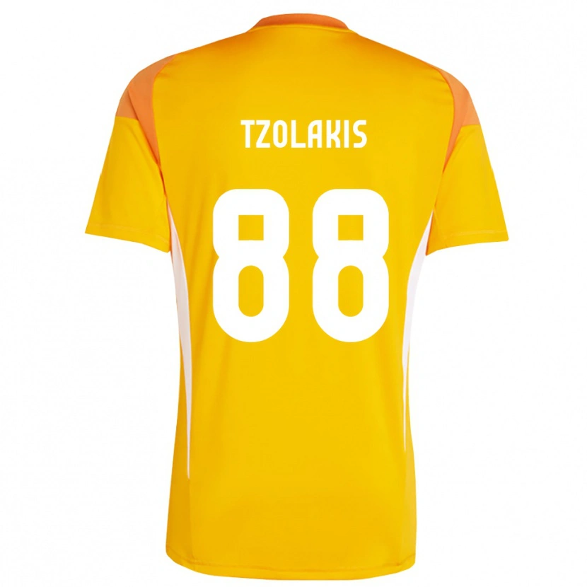 Danxen Homme Konstantinos Tzolakis #88 Maillot de Gardien Orange Blanc 2025/26 T-shirt