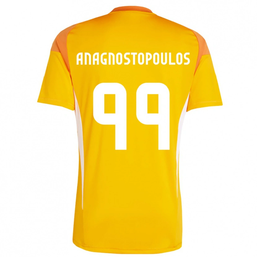 Danxen Homme Alexandros Anagnostopoulos #99 Maillot de Gardien Orange Blanc 2025/26 T-shirt