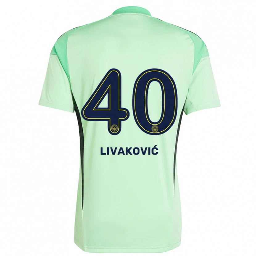 Danxen Homme Dominik Livakovic #40 Maillot de Gardien Vert Clair Noir 2025/26 T-shirt