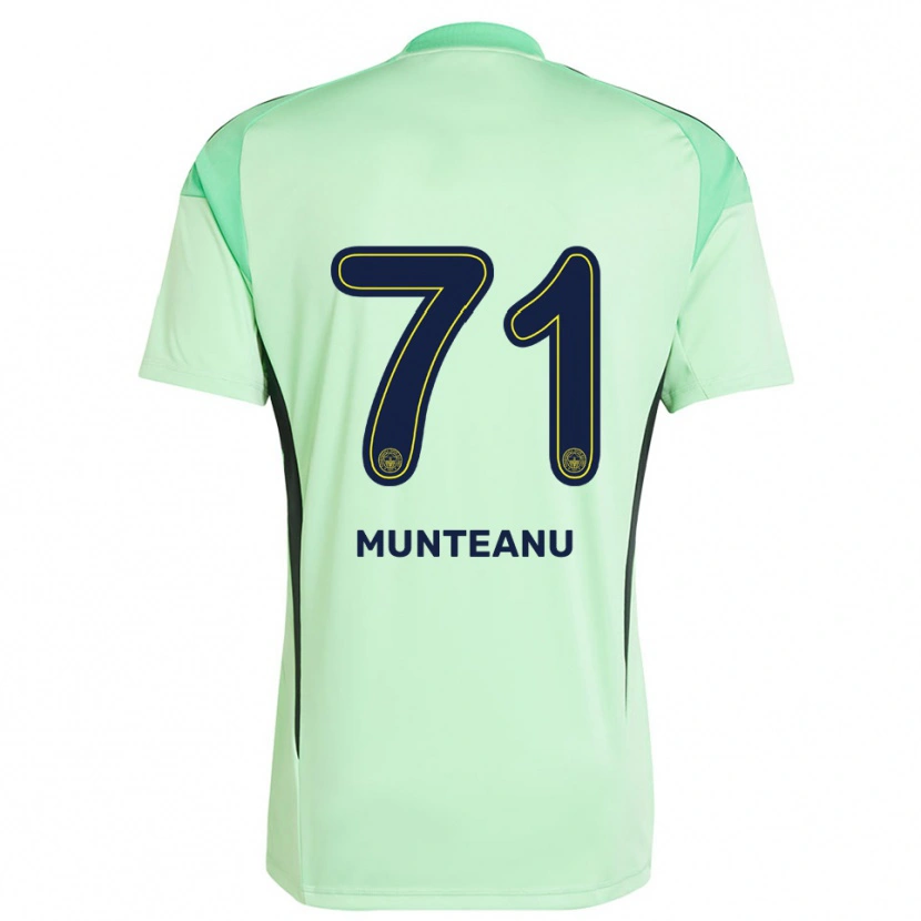 Danxen Homme Natalia Munteanu #71 Maillot de Gardien Vert Clair Noir 2025/26 T-shirt