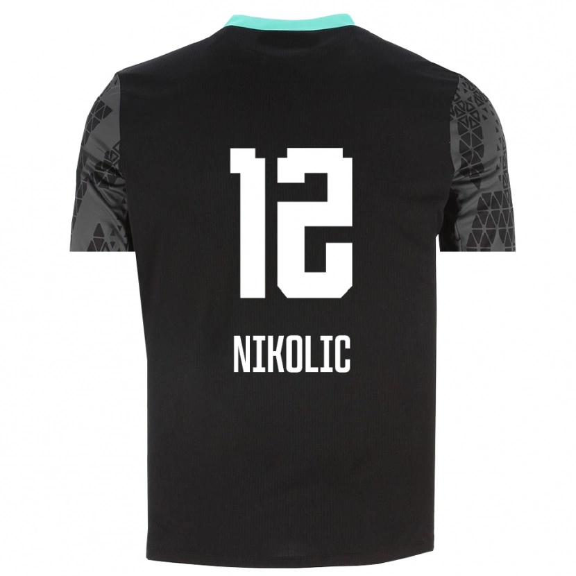 Danxen Homme Uros Nikolic #12 Maillot de Gardien Gris Anthracite Noir 2025/26 T-shirt