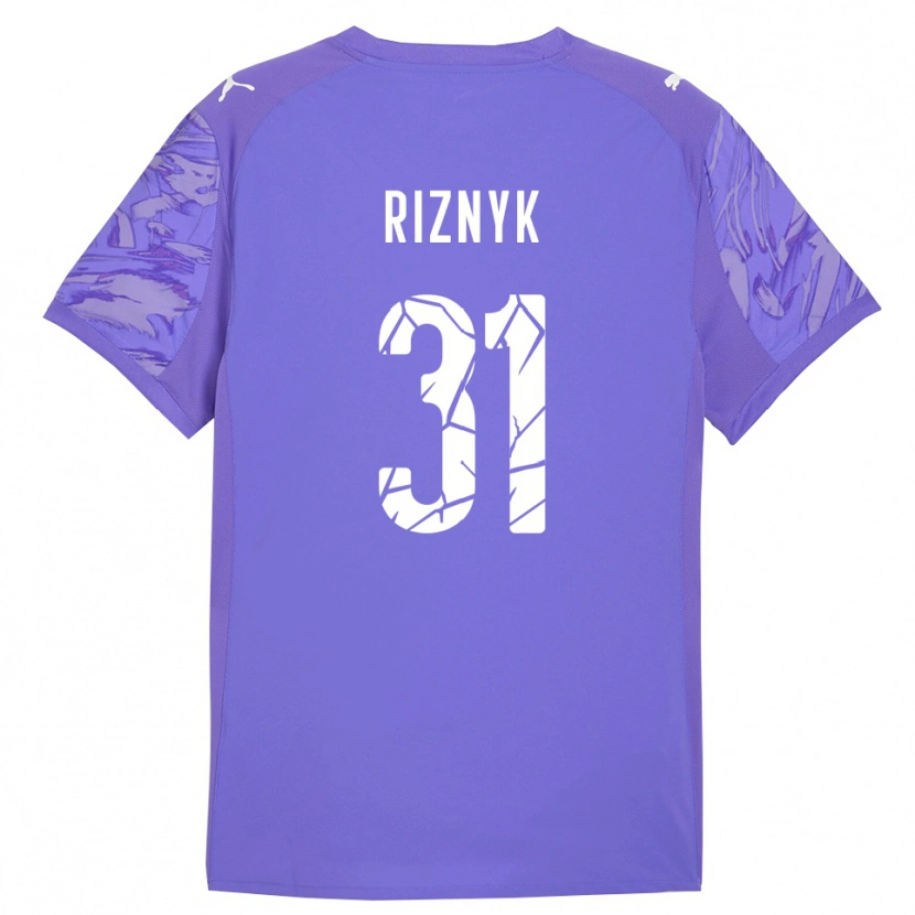 Danxen Homme Dmytro Riznyk #31 Maillot de Gardien Lilas Violet 2025/26 T-shirt