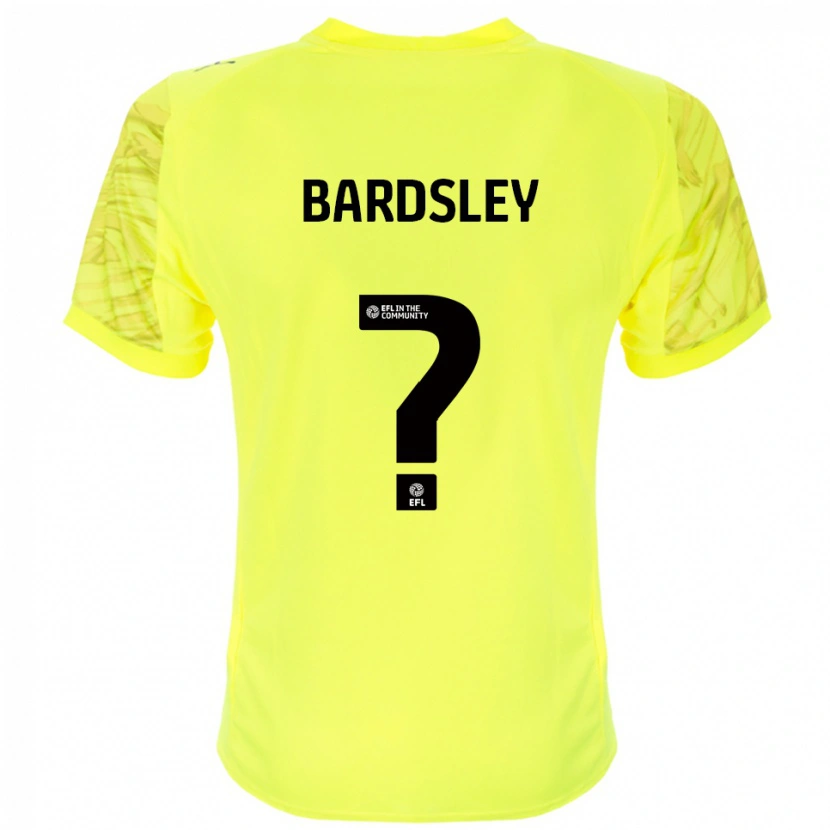 Danxen Homme Harvey Bardsley #0 Maillot de Gardien Noir Jaune 2025/26 T-shirt