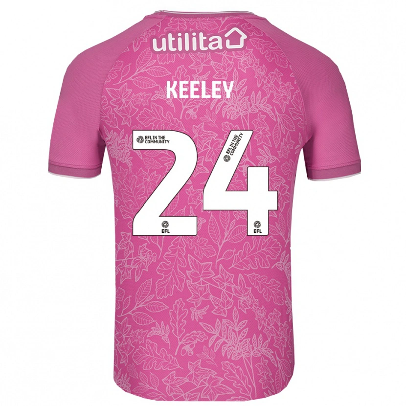 Danxen Homme Josh Keeley #24 Maillot de Gardien Noir Rose 2025/26 T-shirt