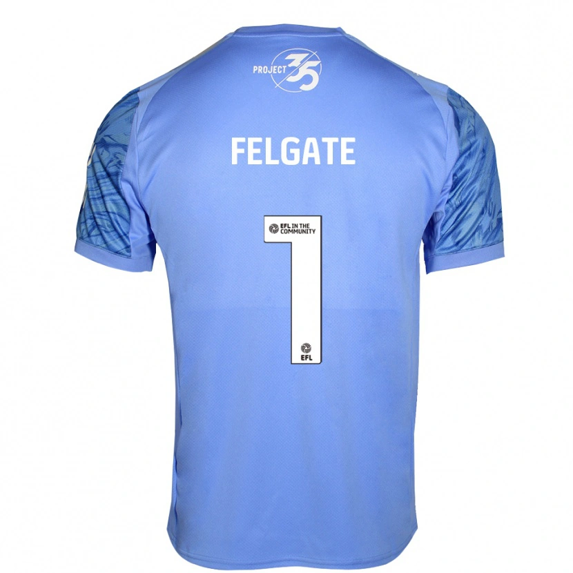 Danxen Homme Lily Felgate #1 Maillot de Gardien Bleu Royal 2025/26 T-shirt