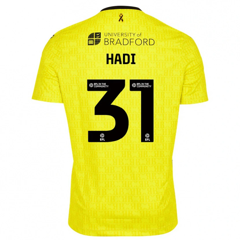 Danxen Homme Zac Hadi #31 Maillot de Gardien Noir Jaune 2025/26 T-shirt
