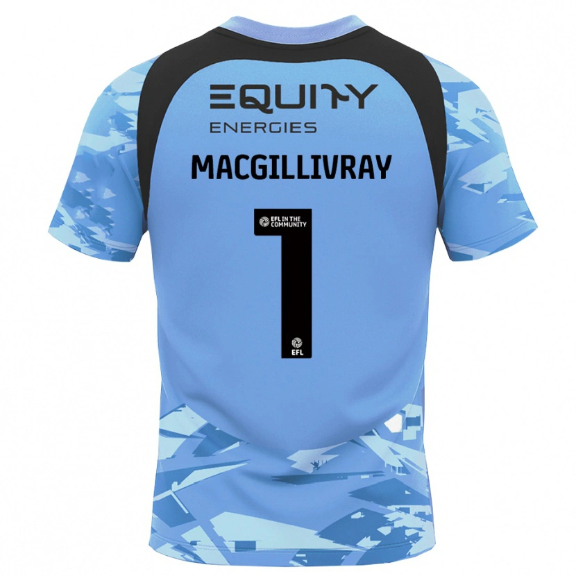 Danxen Homme Craig MacGillivray #1 Maillot de Gardien Gris Foncé Bleu Clair 2025/26 T-shirt