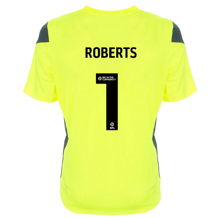 Danxen Homme Myles Roberts #1 Maillot de Gardien Noir Vert Fluorescent 2025/26 T-shirt