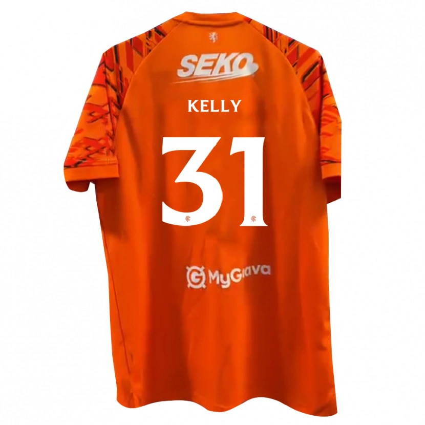 Danxen Homme Liam Kelly #31 Maillot de Gardien Blanc Orange 2025/26 T-shirt
