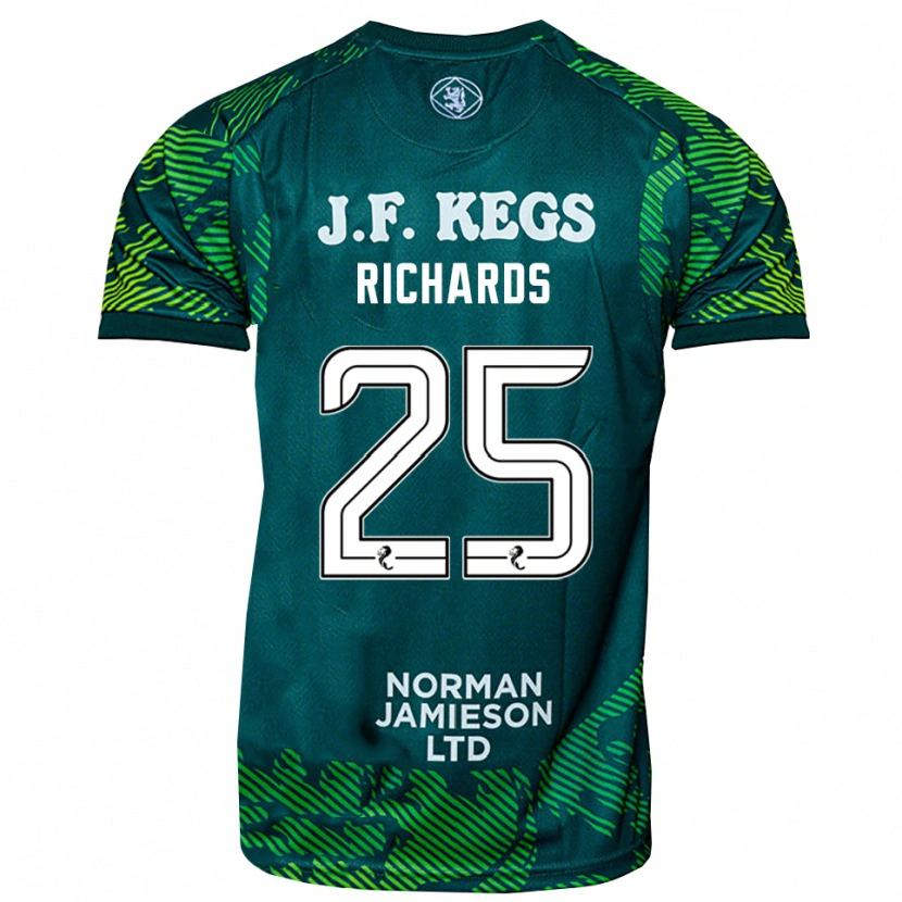 Danxen Homme Dave Richards #25 Maillot de Gardien Blanc Vert 2025/26 T-shirt