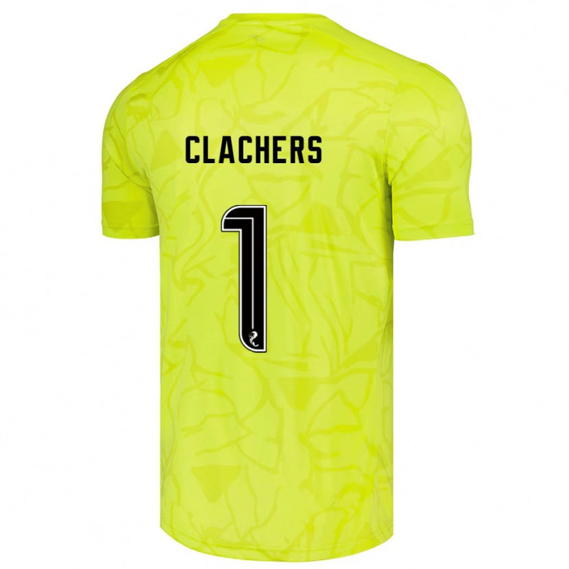 Danxen Homme Erin Clachers #1 Maillot de Gardien Jaune Noir 2025/26 T-shirt